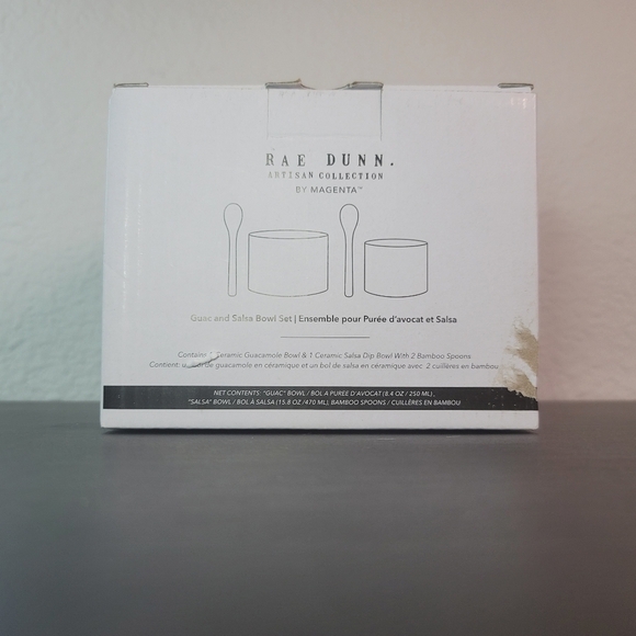 Rae Dunn Cream Salsa and Guac Ceramic Bowls - Picture 5 of 6